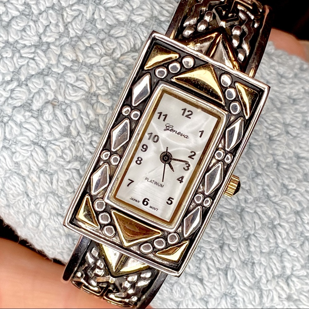 Geneva Platinum Women’s Bracelet Watch Number 5073